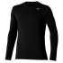 Camiseta de Fitness Mizuno Core Impulse Ls Hombre Negro