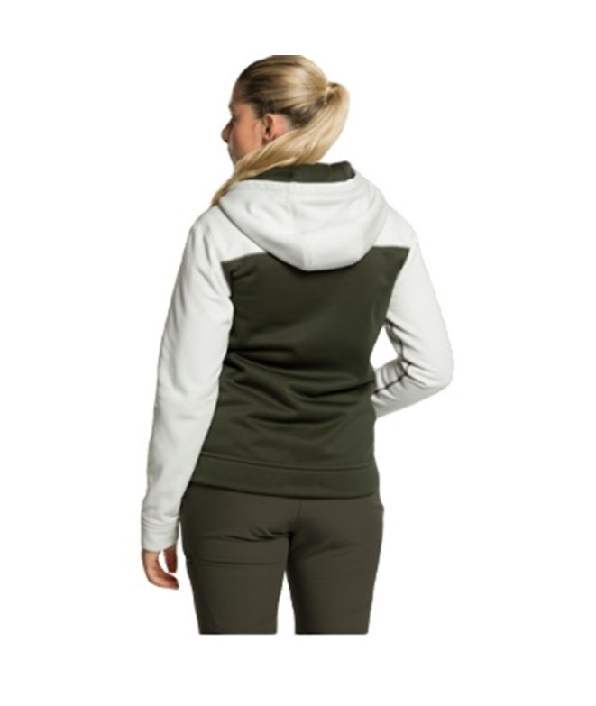 Veste Trangoworld Liena V02 Femme Vert Foncé/Crème