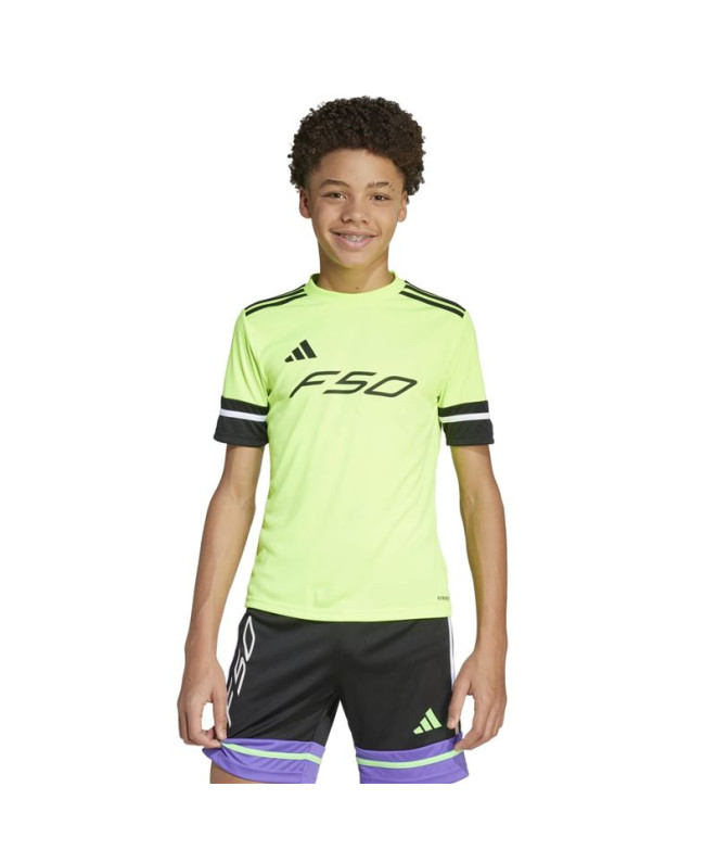 Camiseta de Futebol adidas F50 Infantil Amarelo