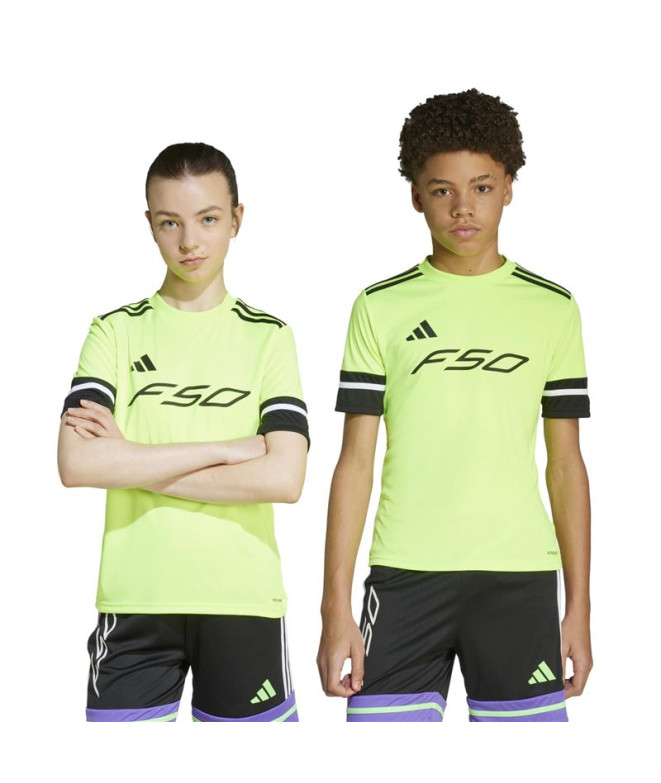 Camiseta de Futebol adidas F50 Infantil Amarelo