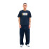 Camiseta Jack and Jones Jjhayato Ss Crew Neck Sky Captain Homem