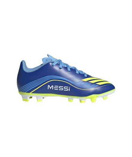 Bottes de Football adidas F50 Messi Club Fg/Mg Enfant Bleu