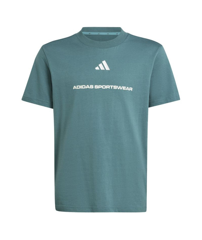 T-shirt adidas Sj Enfant Bleu