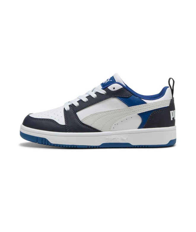 Chaussures Puma Rebound V6 Lo White-Fea Bébés