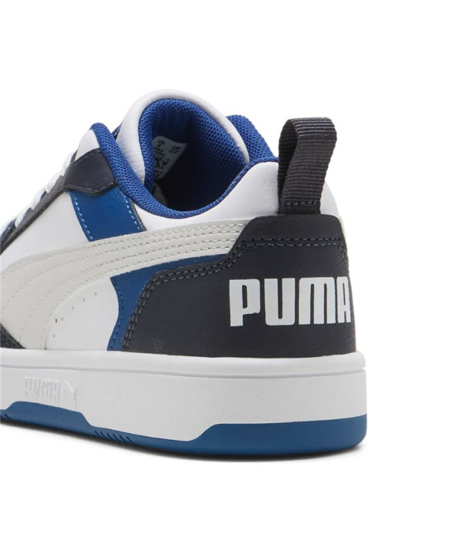 Zapatillas Puma Rebound V6 Lo White-Fea Bebés