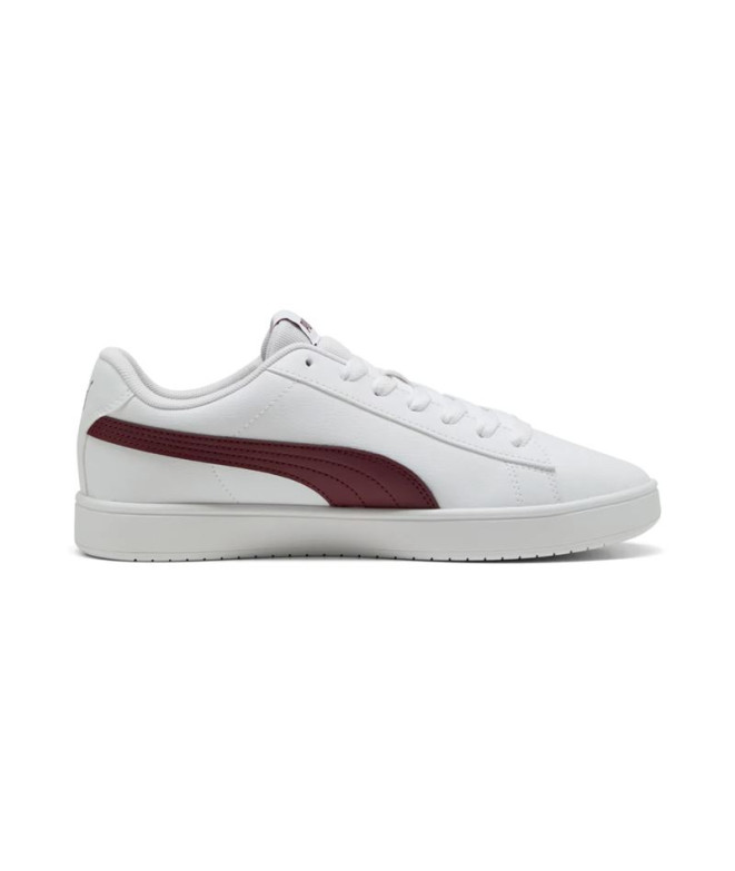 Zapatillas Puma Rickie Classic, White-Ruby, Unisex