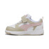 Zapatillas Puma Rebound V6 Lo A, White-Mauv, Bebés