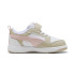 Zapatillas Puma Rebound V6 Lo A, White-Mauv, Bebés