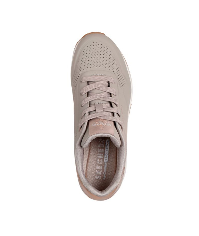 Sapatilhas Skechers Uno - Golden Air Mulher Marrón