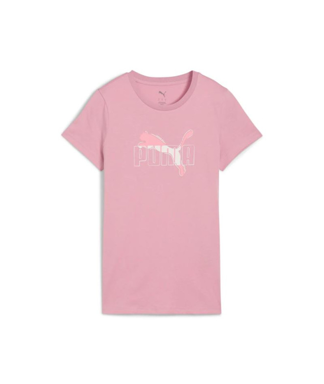 T-shirt Puma Essentials Logo Lab Poised Pink Femme