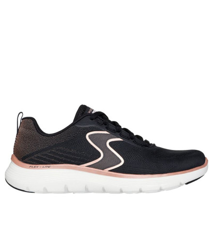 Sapatilhas Skechers Flex Appeal 5.0 - Luxe Glow Mulher Preto