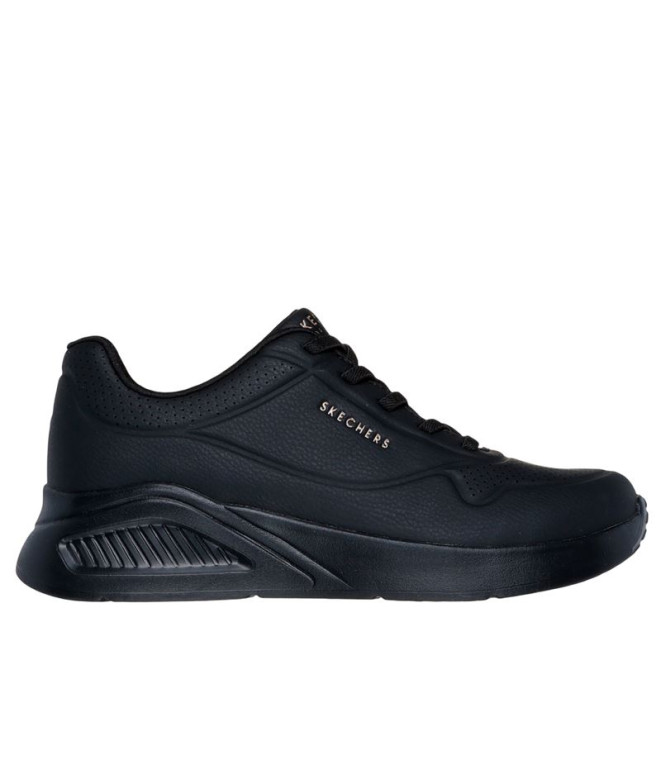 Sapatilhas Skechers Uno Lite Preto Duraleather...