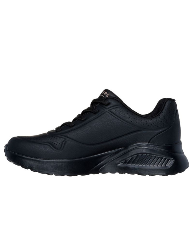 Sapatilhas Skechers Uno Lite Preto Duraleather...
