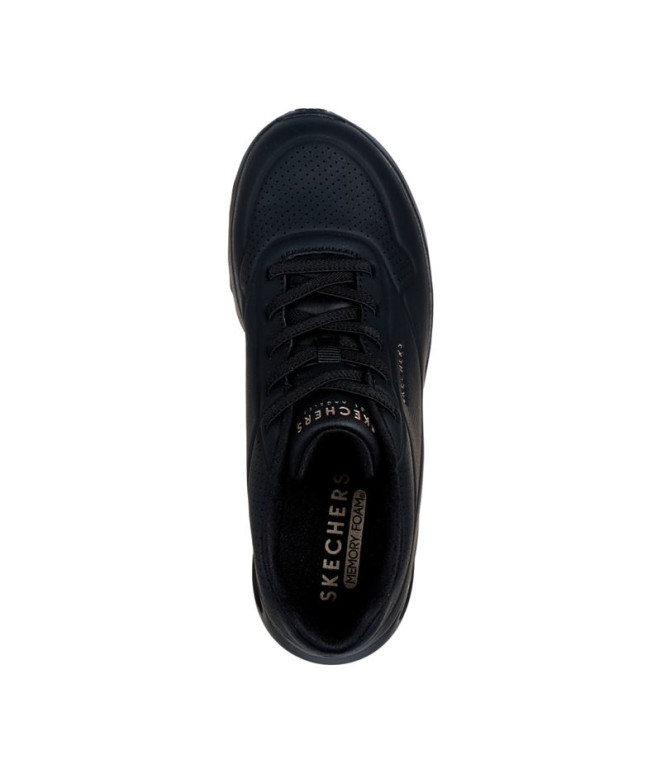 Zapatillas Skechers Uno Lite Negro Duraleather...