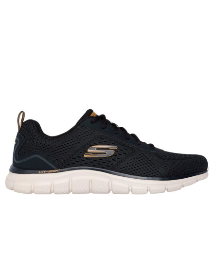 Chaussures Skechers Track - Leshur Noir Knit Homme