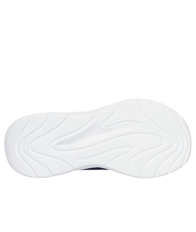 Zapatillas Skechers Wave 92 Navy Knit Niña Azul...