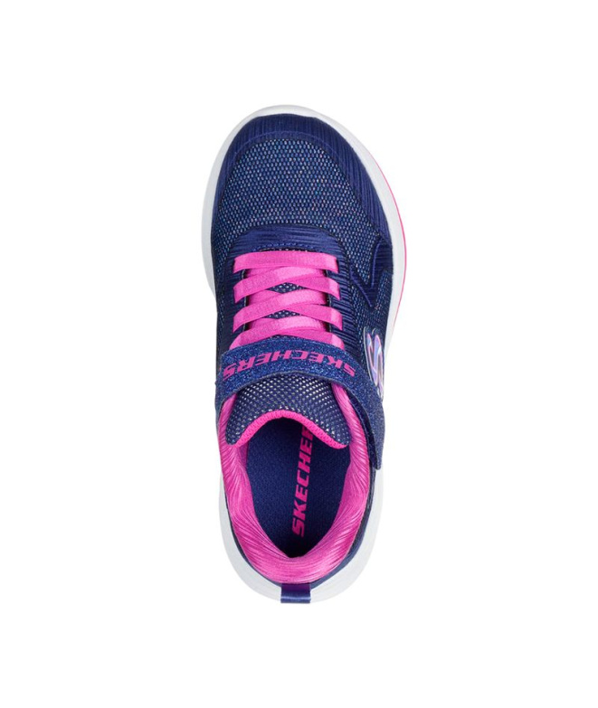 Zapatillas Skechers Wave 92 Navy Knit Niña Azul...