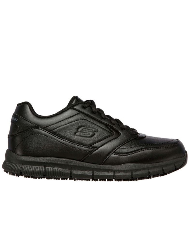 Zapatillas Skechers Work Nampa- Wyola Mujer Negro