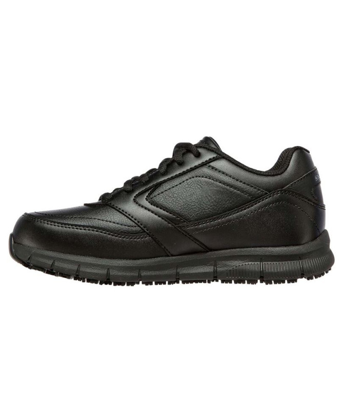 Zapatillas Skechers Work Nampa- Wyola Mujer Negro