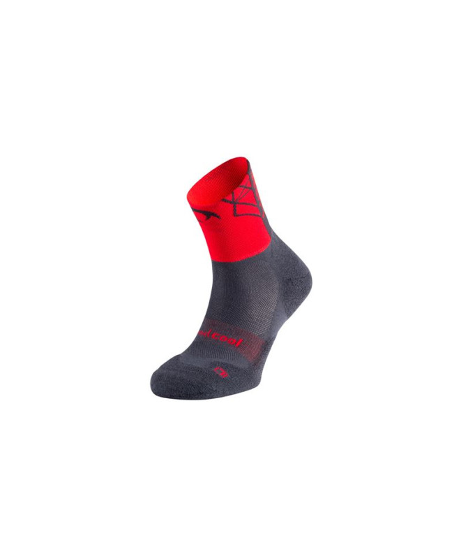 Calcetines de Trail Lurbel Track Four Marengo/Rojo