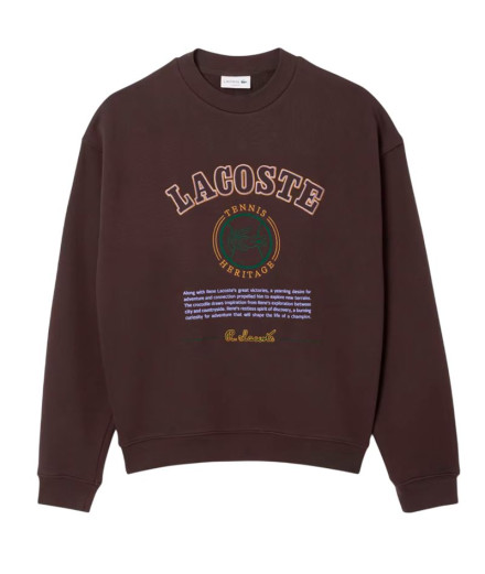 Sudadera Lacoste Sweatshirt Hombre Porto Marrón Sudadera Lacoste Sweatshirt Hombre Porto Marrón
