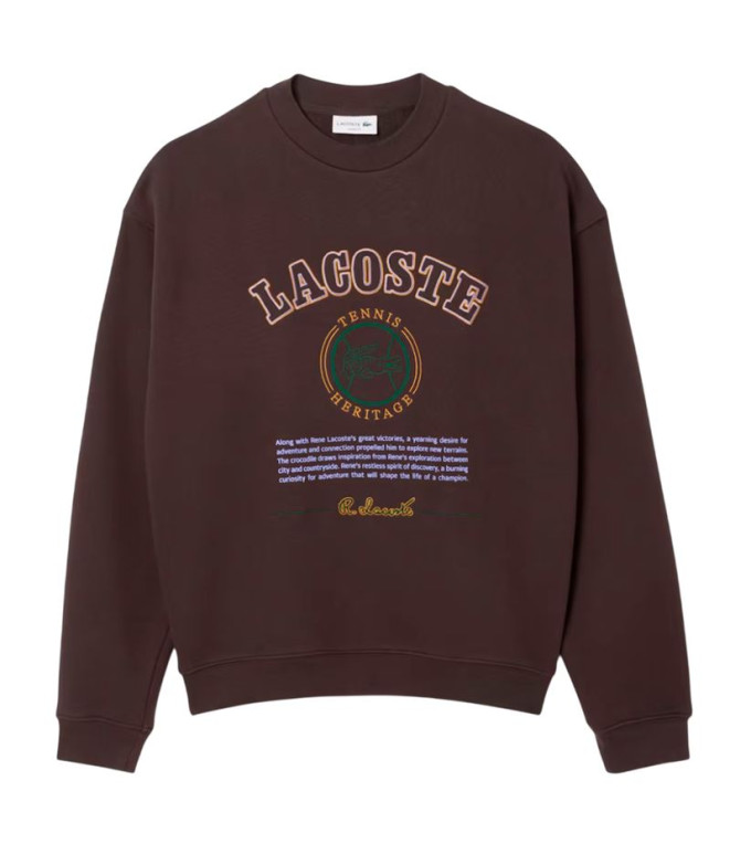 Moletom Lacoste Sweatshirt Homem Porto Marrom