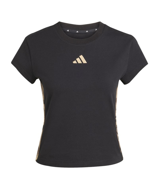 Camiseta adidas Aop Tee Mulher Preto