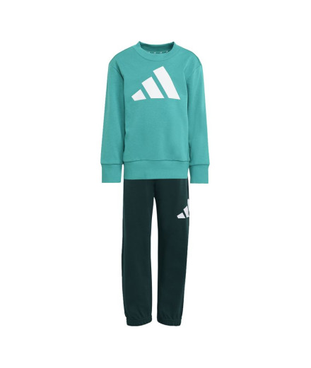 Conjunto adidas Lk Bl Ft Jog Infantil Azul / Branco