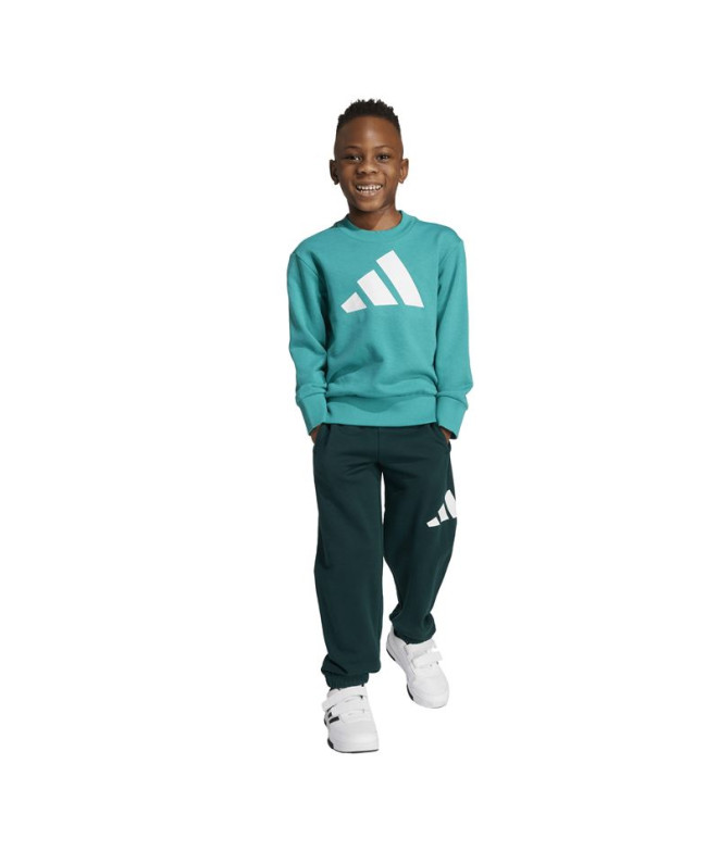 Ensemble adidas Lk Bl Ft Jog Enfant Bleu / Blanc