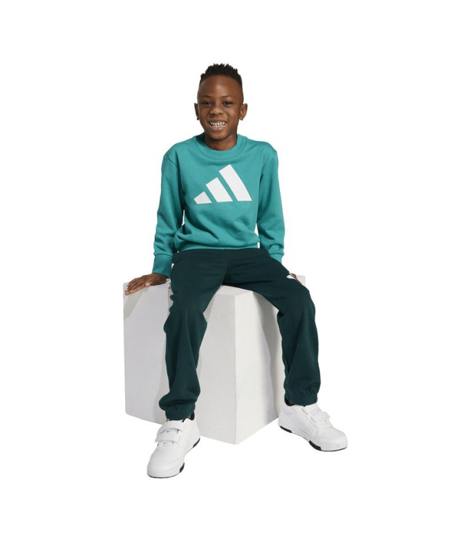 Conjunto adidas Lk Bl Ft Jog Infantil Azul /...