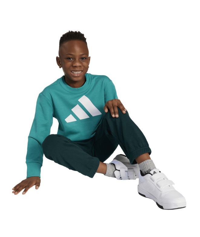 Conjunto adidas Lk Bl Ft Jog Infantil Azul /...