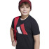 Camiseta adidas Big Logo 160 Infantil Preto/Vermelho
