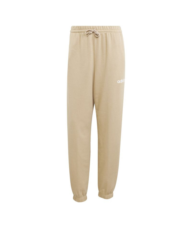 Pantalón adidas Linear Ft Cf Mujer Beige/ Blanco