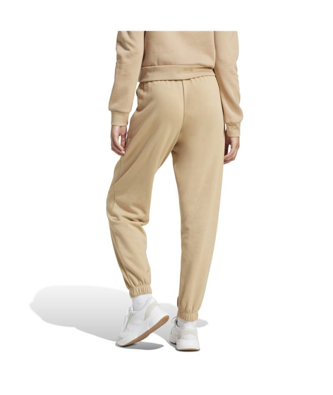 Pantalón adidas Linear Ft Cf Mujer Beige/ Blanco