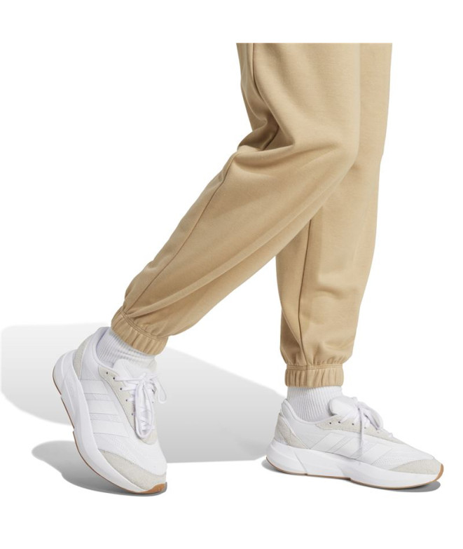 Pantalon adidas Linear Ft Cf Femme Beige/ Blanc