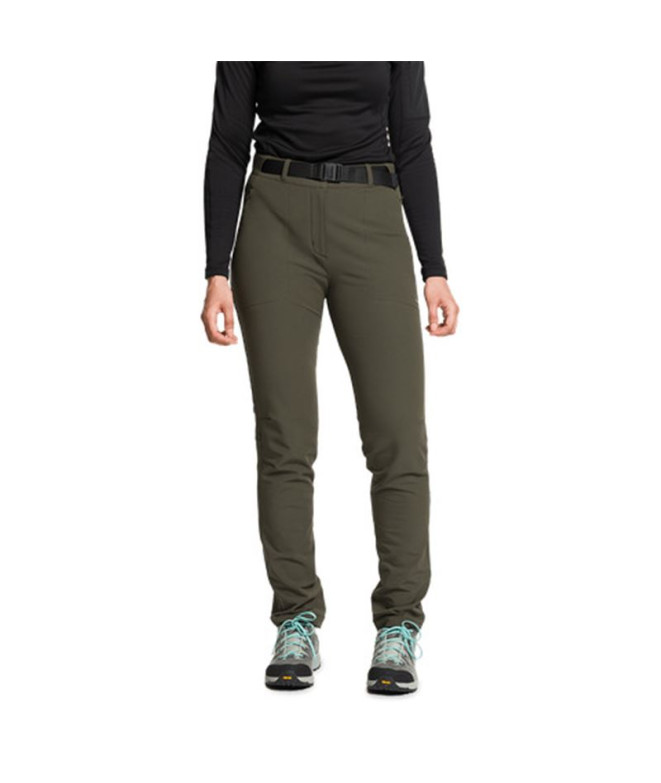 Pantalons Trangoworld Long Mawson Femme Vert Foncé