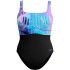 Fato de banho Speedo Shaping ContourEclipse Printed 1 Piece Mulher Indigo Glow