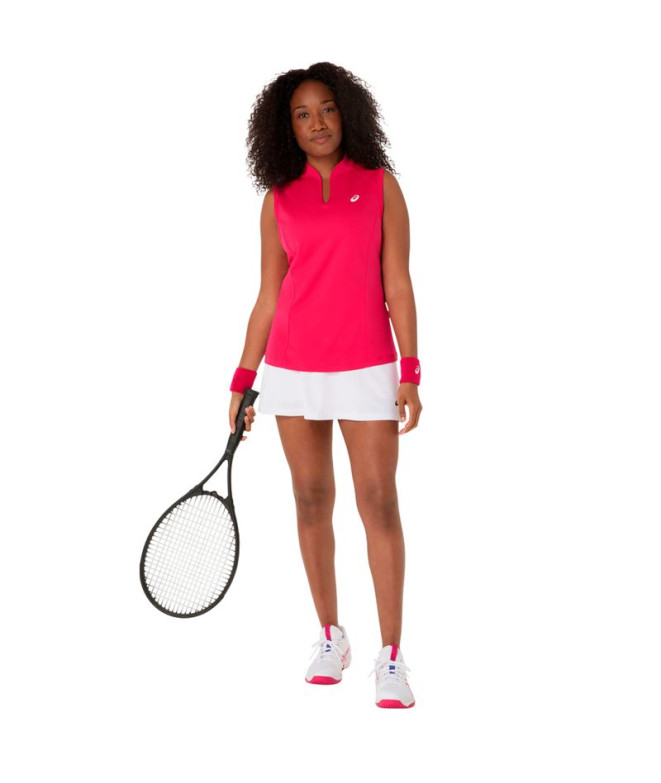 Camiseta de Tênis ASICS Court Tank Mulher Rosa
