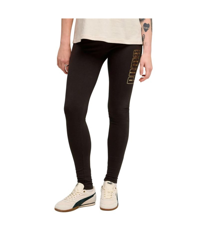Malhas Puma Maximal Metallic Mulher Preto