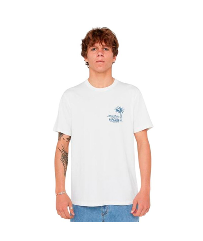 T-shirt Rip Curl Sportline Tubular Tee Homme Blanc