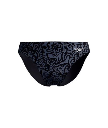 Fato de banho Speedo Print Brief 2" Homem Cinza Lead Fato de banho Speedo Print Brief 2" Homem Cinza Lead