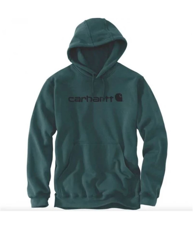 Sudadera Carhartt Signature Logo Hombre Verde