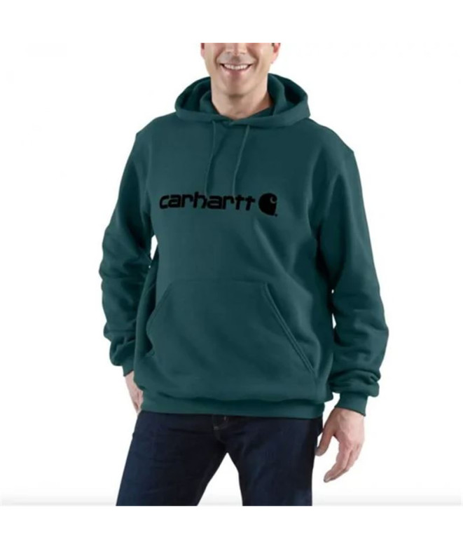 Sweat Carhartt Signature Logo Homme Vert