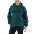 Sudadera Carhartt Signature Logo Hombre Verde