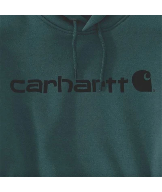 Sweat Carhartt Signature Logo Homme Vert