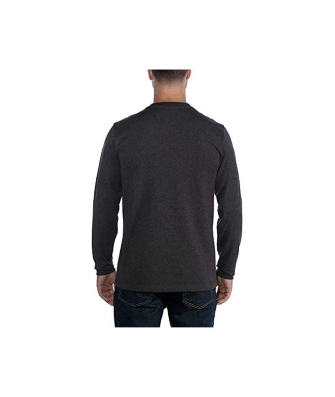 T-shirt Carhartt Core Logo T-Shirt L/S Homme Noir