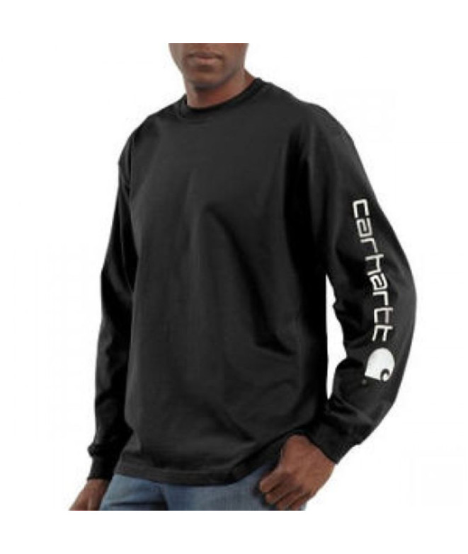 Camiseta Carhartt Sleeve Logo T-Shirt L/S Homem...