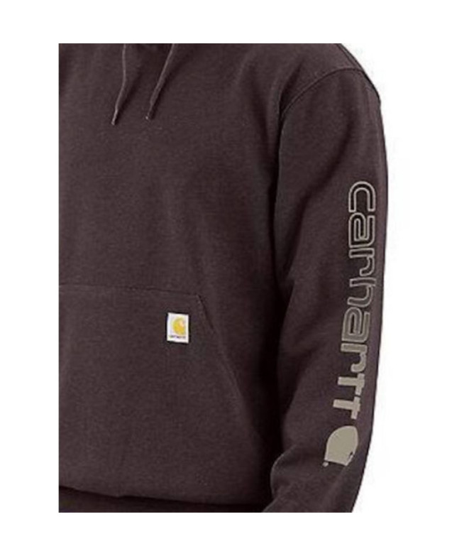 Sudadera Carhartt Sleeve Logo Hombre Beige
