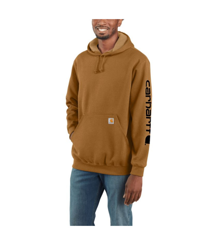 Moletom Carhartt Sweatshirt com Capuz e Logo na...