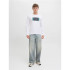 T-shirt Jack and Jones Jjhayato Ls Crew Homme Blanc